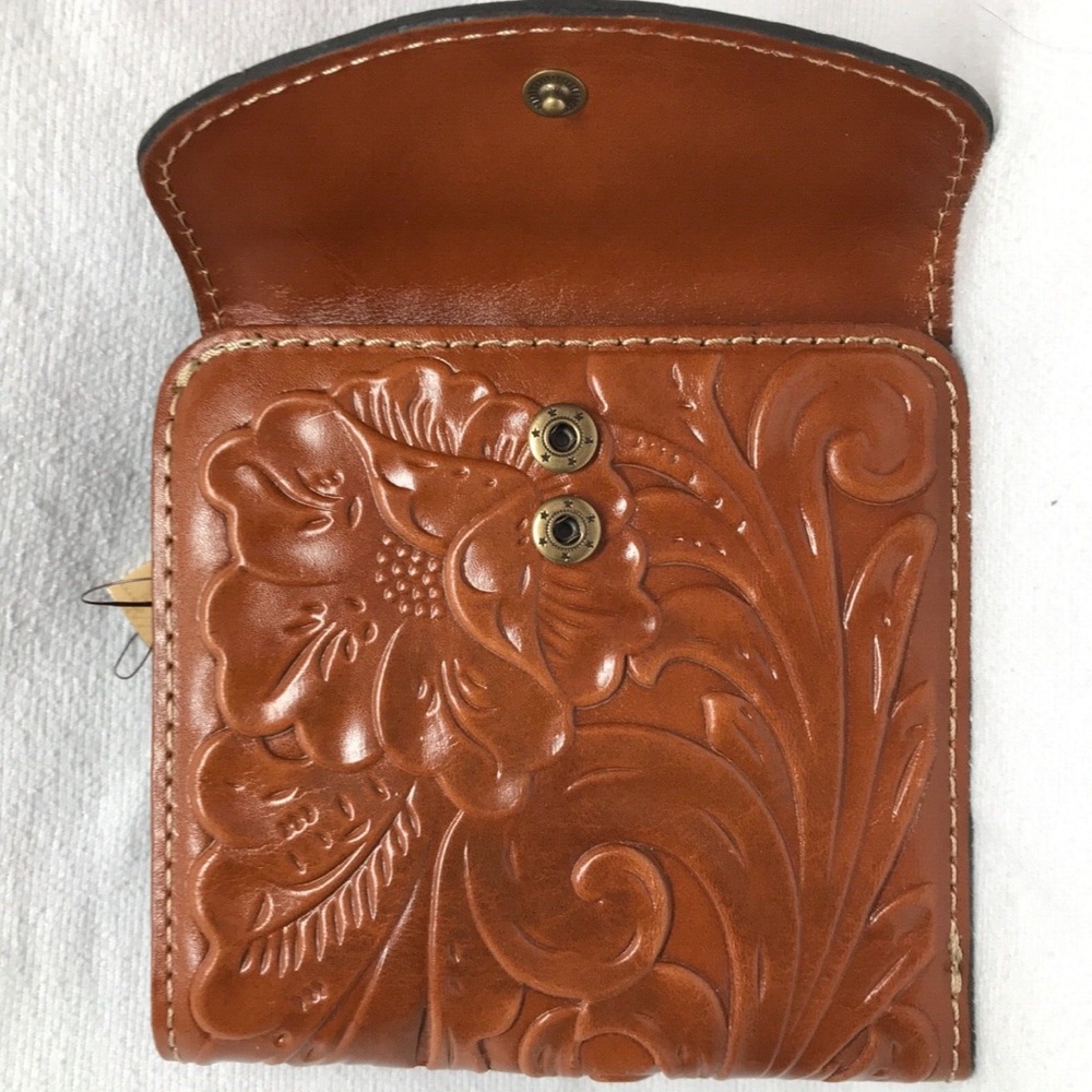 Embossed Leather Cognate Wallet Patricia Nash Versatile Comfy